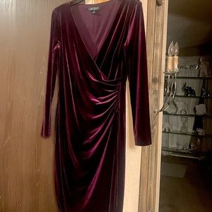 Beautiful purple velvet Ralph Lauren dress